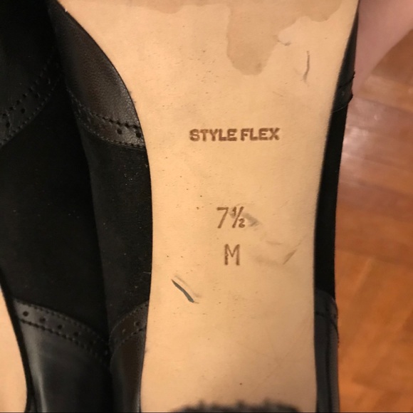 Vintage Bally Style Flex Leather Oxford Heels - Picture 9 of 9